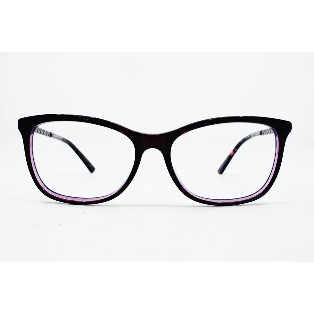Hard Candy Eyeglasses Women Purple HC268 Sangria Cat Eye 57-17-145